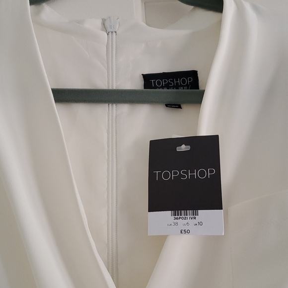 Off white long sleeve Topshop romper sz 6@ NWT!! - Picture 4 of 6